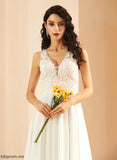 With Lace Dress Wedding Sequins V-neck Chiffon A-Line Wedding Dresses Violet Knee-Length