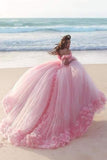 2024 Off The Shoulder Ball Gown Quinceanera Dresses Tulle With PEZ4E5YF