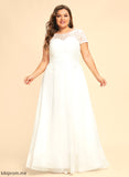 Scoop Stephanie Lace Chiffon Wedding Floor-Length Dress Sequins With Wedding Dresses