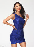 Dress Sequins Sequined One-Shoulder Club Dresses Homecoming Melinda Bodycon With Short/Mini
