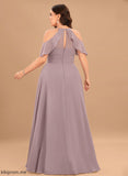 Pleated Floor-Length A-Line Straps&Sleeves Silhouette Embellishment Fabric Length Nita Bridesmaid Dresses