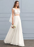 With Chiffon Beading Sequins Patricia Dress Neck Wedding Floor-Length Lace A-Line Scoop Wedding Dresses