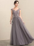 Lace Tulle Emerson Bride of the A-Line/Princess With Floor-Length Mother V-neck Mother of the Bride Dresses Dress Sequins