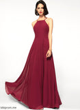 Neckline Straps&Sleeves Floor-Length Length Square Silhouette Fabric A-Line Lori Bridesmaid Dresses