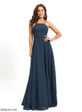 Halter Kendall Lace Floor-Length Prom Dresses Chiffon A-Line