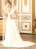 Wedding Dresses Wedding V-neck Rita Dress Train Chiffon Court A-Line