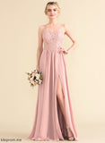 Sweetheart Lace Floor-Length Prom Dresses A-Line Winnie Chiffon