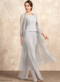 of Jumpsuit/Pantsuit Mother Square Chiffon Neckline Bride Mother of the Bride Dresses Floor-Length the Dress Sherry