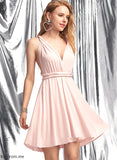 Micaela Prom Dresses V-neck Jersey Short/Mini A-Line