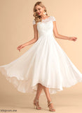 Wedding Scoop Wedding Dresses Emmy Neck Chiffon Asymmetrical A-Line Dress