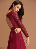Lace Straps&Sleeves Neckline A-Line Fabric Floor-Length V-neck Length Silhouette Luna Sleeveless A-Line/Princess Bridesmaid Dresses