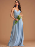 Embellishment Silhouette Length V-neck A-Line Neckline Fabric Ruffle Floor-Length Janiya Floor Length A-Line/Princess Bridesmaid Dresses