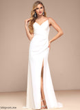 Dress V-neck Chiffon Train Wedding Sweep Beading Trumpet/Mermaid With Wedding Dresses Sequins Moira