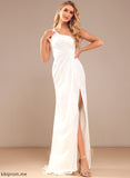 Wedding Dress One-Shoulder Sweep With Trumpet/Mermaid Kendra Train Ruffle Chiffon Wedding Dresses