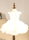 Flower Knee-length Deanna Dress - Sleeveless Girl Off-the-Shoulder Ball-Gown/Princess Organza Flower Girl Dresses