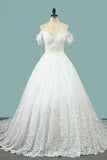2024 Wedding Dresses Off The Shoulder A Line With PAPH12BL