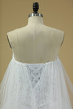 2024 Gorgeous Sweetheart Wedding Dresses A Line Tulle With PZEBYSQF