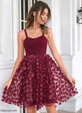 A-Line Short/Mini Homecoming Dresses Andrea Dress Neckline Square Homecoming