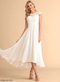 Wedding Scoop Wedding Dresses Emmy Neck Chiffon Asymmetrical A-Line Dress