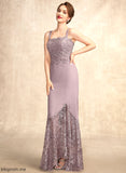Bride Neckline Dress Square Mother of the Bride Dresses the Mother Chiffon Lace Angeline of Trumpet/Mermaid Asymmetrical