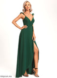 Neckline Length Fabric Silhouette A-Line Asymmetrical Straps&Sleeves V-neck Cameron Bridesmaid Dresses