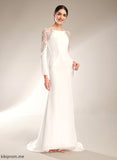 Wedding Wedding Dresses Court Lace Scoop Hannah Trumpet/Mermaid Neck With Chiffon Dress Train