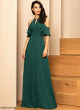 Neckline Fabric Scoop ColdShoulder Silhouette Length A-Line Floor-Length Straps&Sleeves LuLu Bridesmaid Dresses