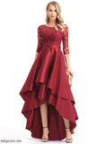 Sequins Scoop A-Line Neckline Silhouette Embellishment Fabric Length Asymmetrical Illusion Myla A-Line/Princess Bridesmaid Dresses