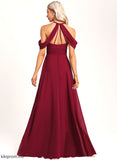 Floor-Length Silhouette Halter Length Fabric A-Line Straps&Sleeves Neckline Alia A-Line/Princess Natural Waist V-Neck Bridesmaid Dresses