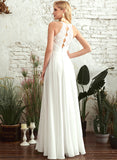 Wedding Floor-Length A-Line Scoop Liberty Wedding Dresses Dress Neck