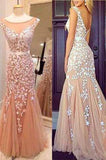 Lace Mermaid Long Prom Dress online 2024 Long Prom Dress Blush Pink Prom Dresses