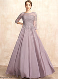 Chiffon Lace Floor-Length Dress Scoop the Mother of the Bride Dresses A-Line Mother Neck Sequins With Bride Fatima of