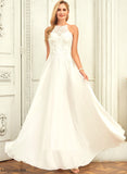 Dress Floor-Length Wedding Dresses Scoop A-Line Charlie Lace Chiffon Wedding