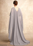 Scoop Mother Dress the Front With Sheath/Column Neck Split Haylee Chiffon of Mother of the Bride Dresses Bride Train Sweep