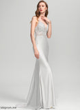 Isabelle V-neck Train With Sequins Sweep Prom Dresses Trumpet/Mermaid
