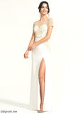 Wedding Dresses Dress Crepe Wedding Stretch Lace Floor-Length Karla Sheath/Column Scoop