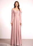 Fabric Floor-Length V-neck Silhouette Neckline Length A-Line Straps Kristen Floor Length Sleeveless Natural Waist Bridesmaid Dresses