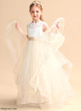 Scoop Dress Tulle/Lace Dominique - Girl Neck Sleeveless Ball-Gown/Princess Flower Girl Dresses Flower Floor-length