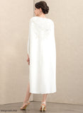 Lace Sheath/Column Stretch Knee-Length With Bride Crepe Mother Dress the of Mother of the Bride Dresses Zoie Sweetheart Beading