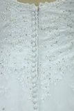 2024 Wedding Dresses A Line Sweetheart Tulle With Applique PH6JTXQD