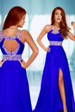 2024 Sexy Prom Dresses A Line Scoop Sweep/Brush Red P6DBJJ6F