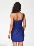 Dress Sequins Sequined One-Shoulder Club Dresses Homecoming Melinda Bodycon With Short/Mini