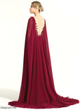 Sequins Hilary With V-neck Lace Wedding Dresses Wedding Sweep Chiffon Train Dress A-Line