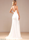 V-neck Wedding Sweep Chiffon Aylin Lace Wedding Dresses Train Dress Trumpet/Mermaid