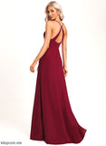 Fabric Silhouette V-neck Neckline Straps&Sleeves Length A-Line Floor-Length Hailey Natural Waist A-Line/Princess Knee Length Bridesmaid Dresses