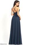 Silhouette Floor-Length SplitFront Fabric V-neck A-Line Neckline Length Embellishment Rory Bridesmaid Dresses