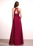 Silhouette A-Line Length Floor-Length Neckline Fabric Straps V-neck Gianna Bridesmaid Dresses