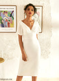 Wedding Knee-Length Dress Karsyn Sheath/Column Wedding Dresses V-neck