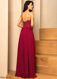 Floor-Length V-neck Length Silhouette A-Line Fabric Sequins Embellishment Neckline Mayra A-Line/Princess Floor Length Bridesmaid Dresses