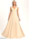 Neckline Silhouette V-neck Embellishment Length Floor-Length Bow(s) Fabric A-Line Mignon Bridesmaid Dresses